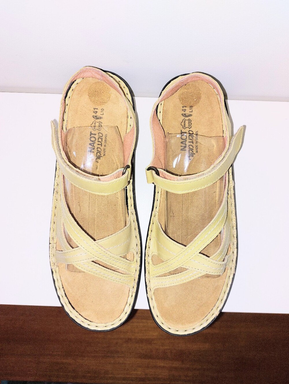 Naot Women’s Beige Comfort Sandals - Strappy Closed Heel